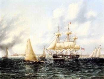 James E Buttersworth : New York Harbor